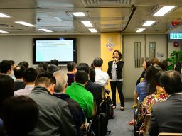 Angie delivering a talk_1-1